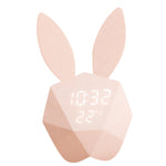 Rabbit Model Alarm Clock Intelligent Voice Control USB Charging Small Light