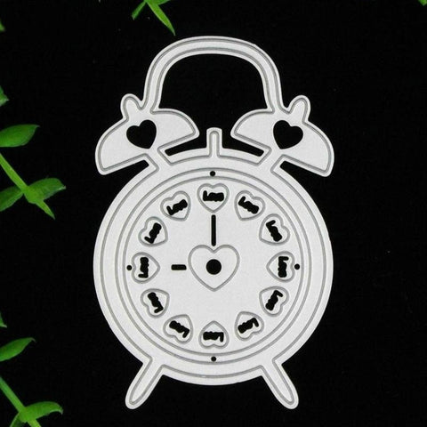 Alarm Clock Cutting Dies DIY Scrapbooking Stencil Album Paper Craft Decor